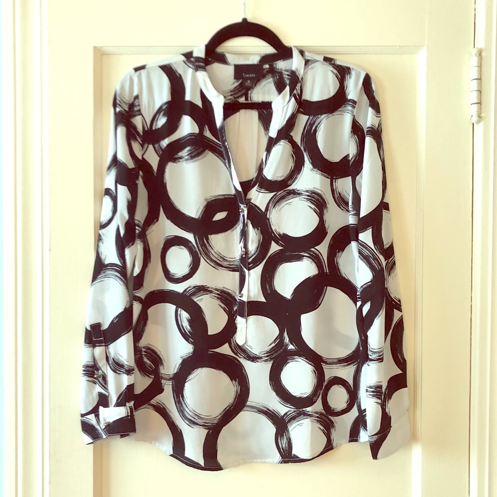 Lumiere black & white top